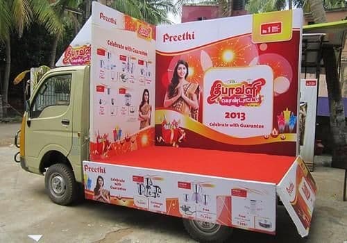 Mobile van LED branding campaign 2 - Sankalp Media Group