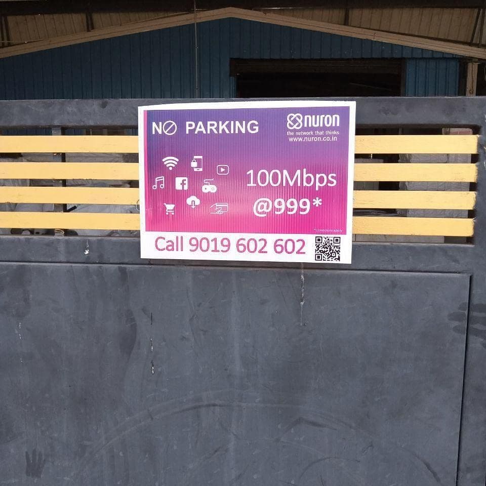 No parking board advertising example 5 - Sankalp Media Group