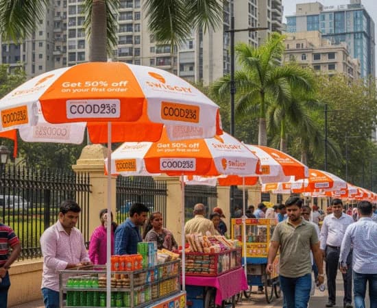 Umbrella branding outdoor advertising 7 - Sankalp Media Group